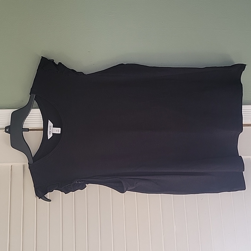 Women's black dress shirt
